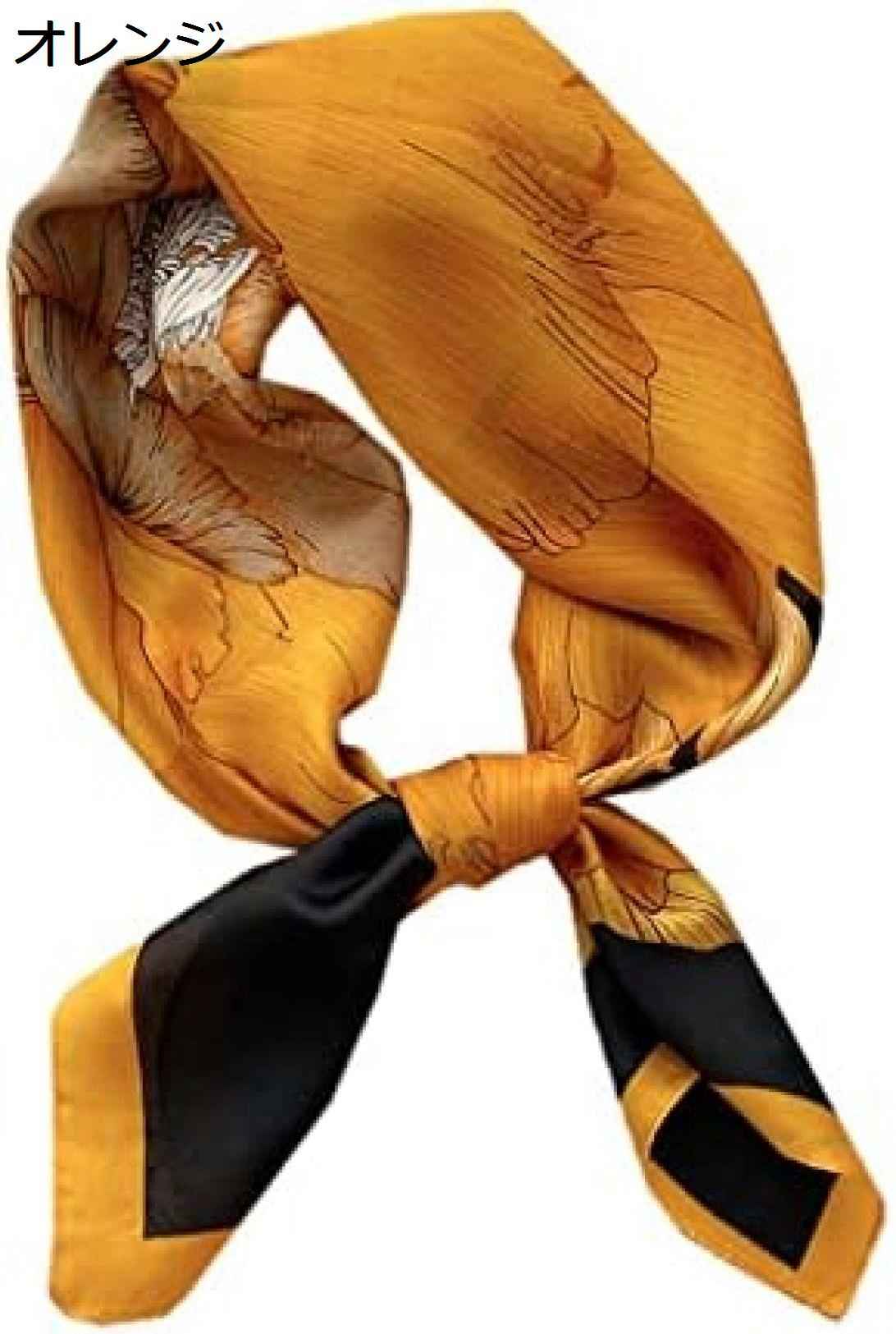 【20%OFFクーポン～】大きな咲く花スクエアスカーフ女性のヘアバンド手首ヘッドカチ女性サテンショールラップヒジャブスカーフスカーフ