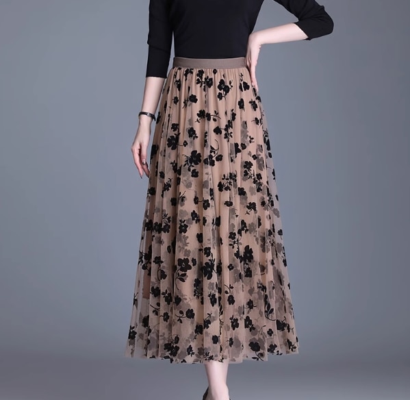 レディース スカート ロング フレア フェミニン シフォン かわいい 大人可愛い きれいめ シンプル カジュアル 上品 おしゃれ こなれ感 ガーリー ルーズ 個性的 クール モード系 エレガント