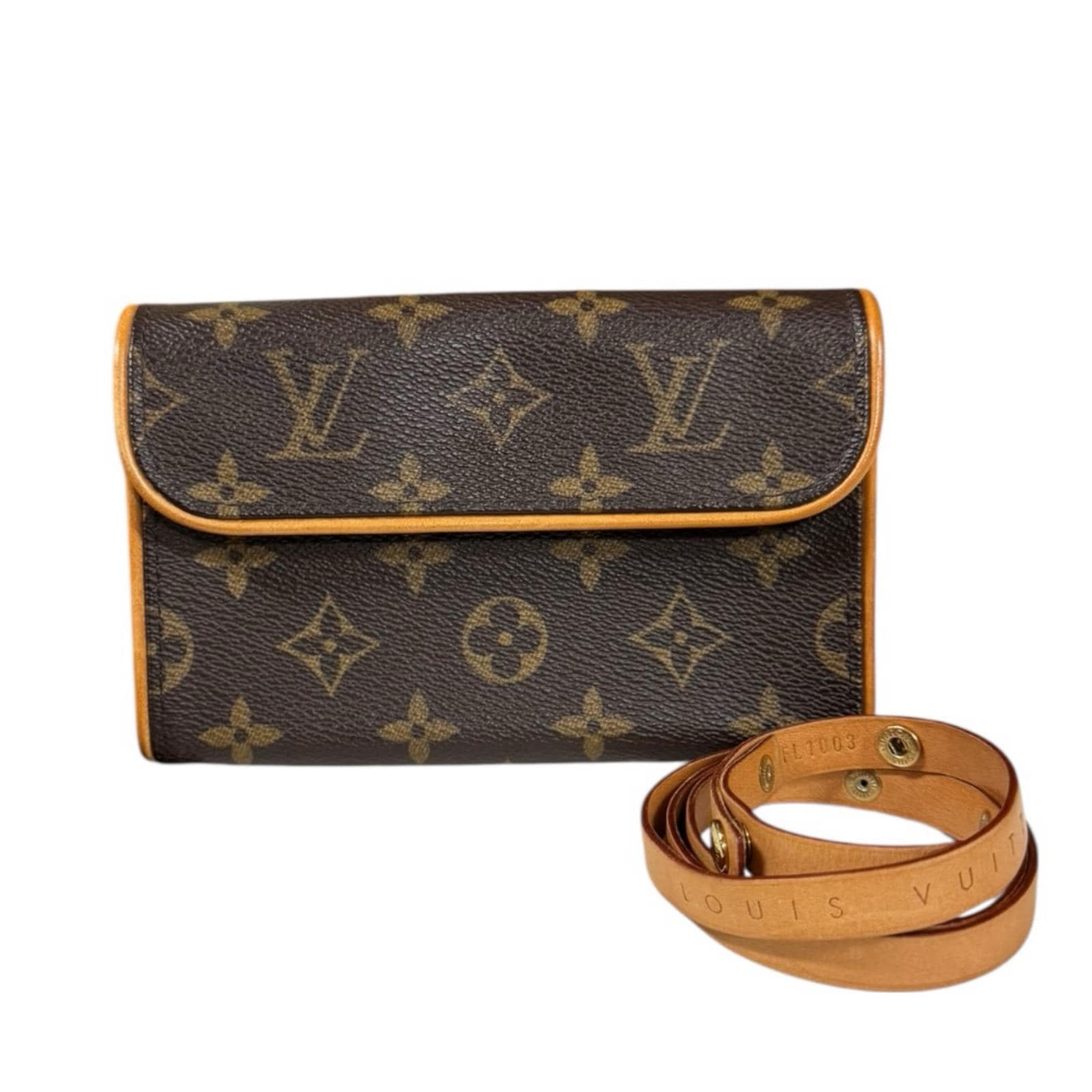ルイヴィトン ポシェットフロランティーヌ モノグラム ウエストバッグ モノグラムキャンバス M51855 ブラウン LOUIS VUITTON 中古