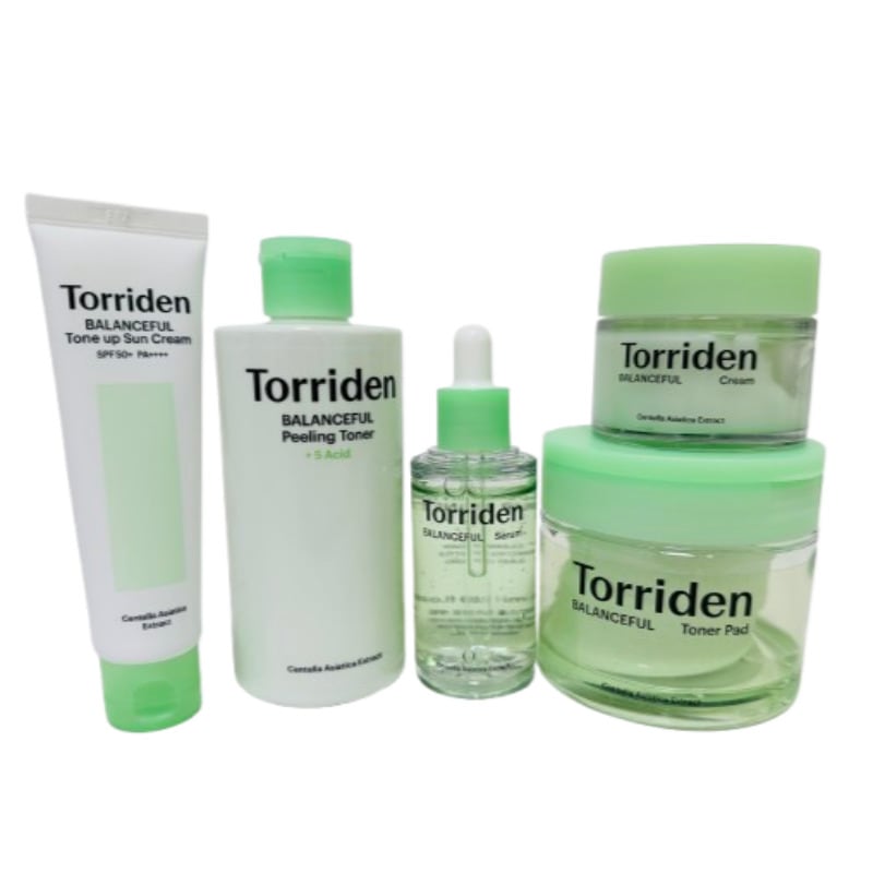 【お得商品】 [3点セット]緑/毛穴/ニキビケア/バランスフルシカ セラム 50ml+クリーム 80ml+トナーパッド 60枚／化粧水250ml/緑トーンアップ日焼け止めクリーム/鎮静／トナー／美容液