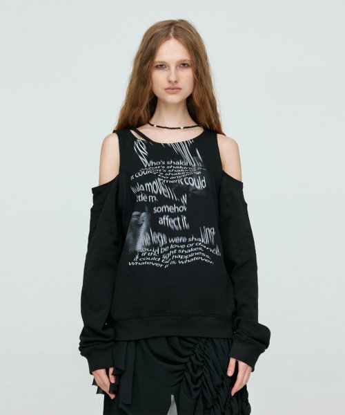 NACHE BARE SWEAT SHIRT BLACK