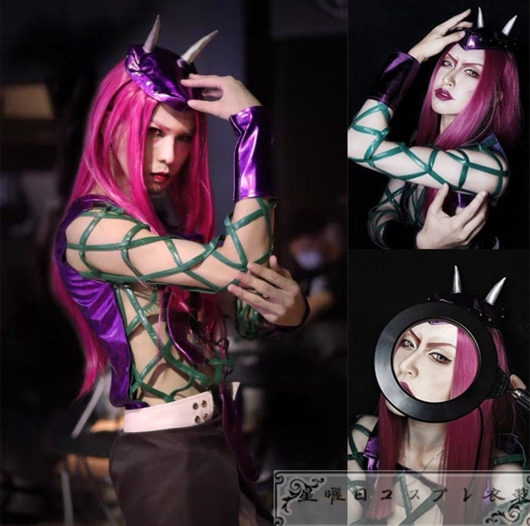1483ジョジョの奇妙な冒険 PART6 STONE OCEAN Narciso Anasui ナルシソ アナスイ コスプレ衣装 コスチューム