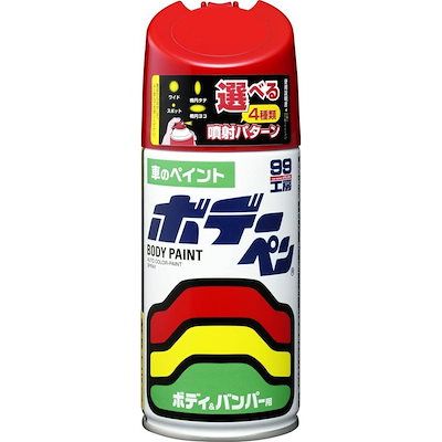 他サイト： ソフト99 ペイントスプレー ボデーペン スーパーレッド 300ml N-209 99工房 【 ニッサン 526 自動車用塗料 補修 08209 SOFT99 】cm　裏貼の商品画像