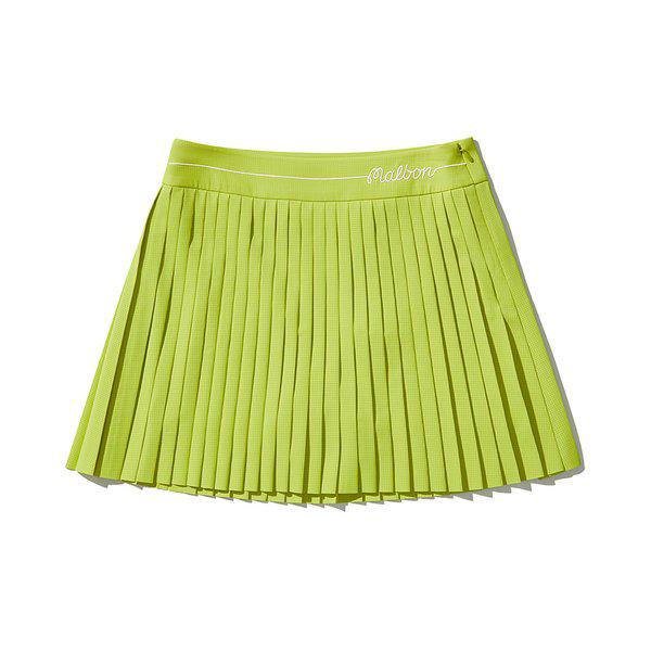 [マルボン公式] エアダットプリーツスカート LIME (WOMAN)