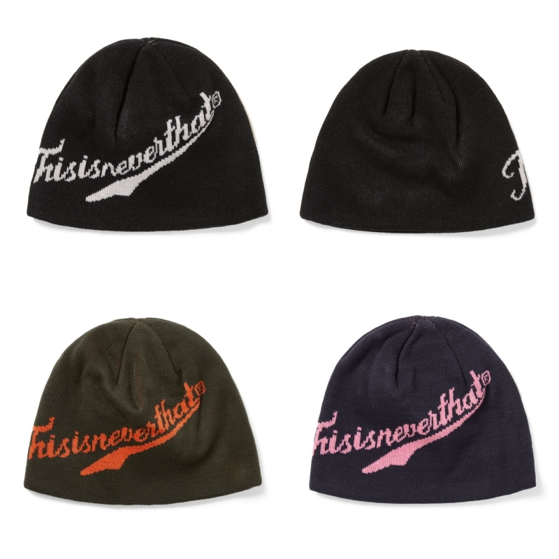 【THISISNEVERTHAT】 SCRIPT LOGO NO CUFF BEANIE : 3COLORS