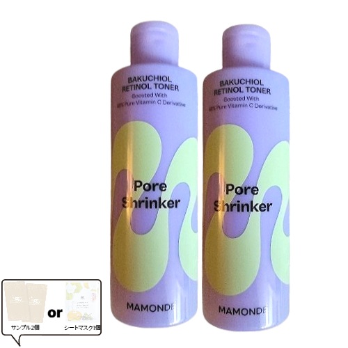 [1+1]ポアシュリンカー バクチオール＋レチノール トナー 200mL毛穴ケア 韓国化粧水 角質ケア 水分補給 整肌 保湿 低刺激 バランストナー