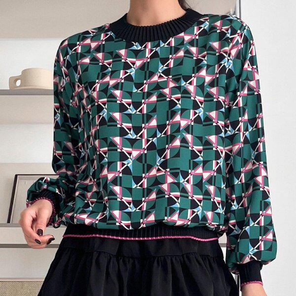 (BL)ブルーミングルベイプリーツブラウス 春 女性 7,530円