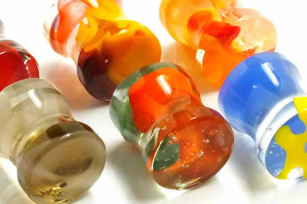 ゴリラグラス社製 ボディピアス 0G パワープラグ 金属アレルギー対応 0ゲージ 全6色 Gorilla Glass 海外ブランド 本物 正規品 ジュエリー ダブルフレア ggpp1xxxxxxxx