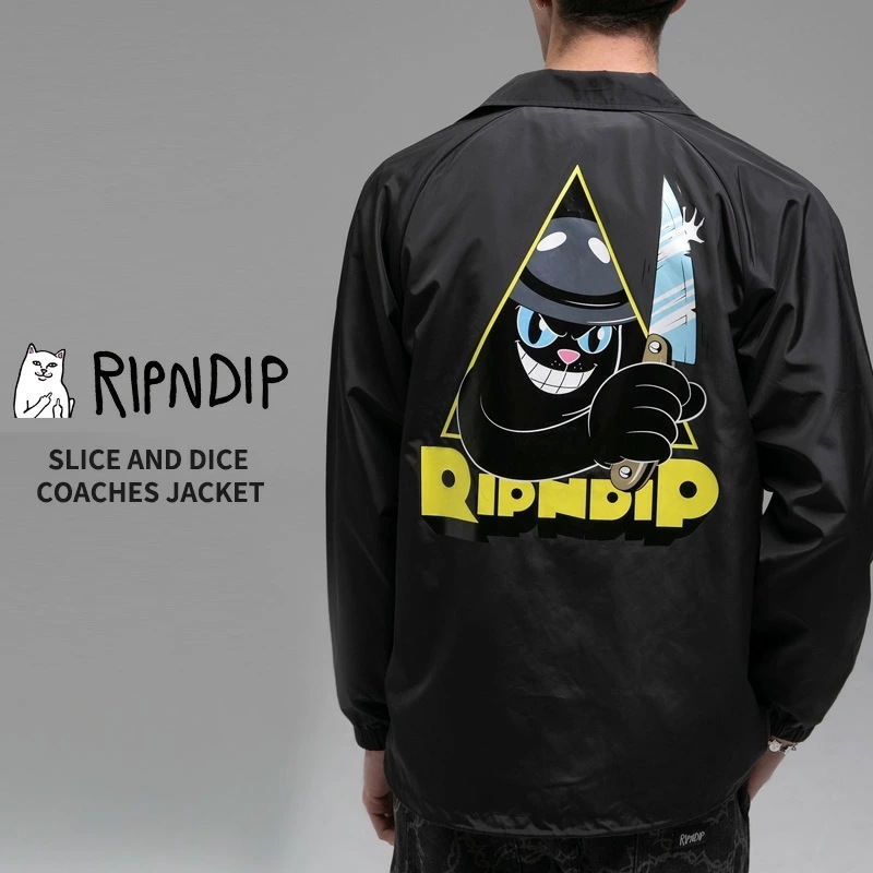 リップンディップ RIPNDIP SLICE AND DICE COACHES JACKET コーチジャケット アウター 男性 メンズ