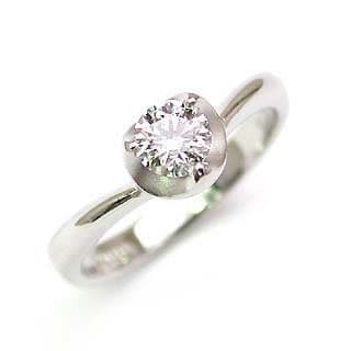 AneCan掲載 (Brand アニーベル) Pt ダイヤモンドデザインリング（婚約指輪エンゲージリング） ソリティア 一粒 楽ギフ_包装02P26Mar16 66,000円