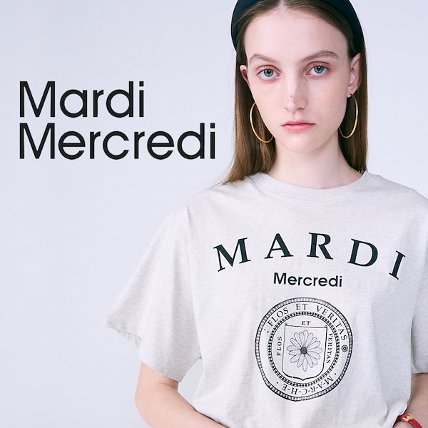 美品 マルディメクルデ Mardi Mercredi T シャツ Mardi Mercredi マルディメクルディ 刺繍スウェット高 品質