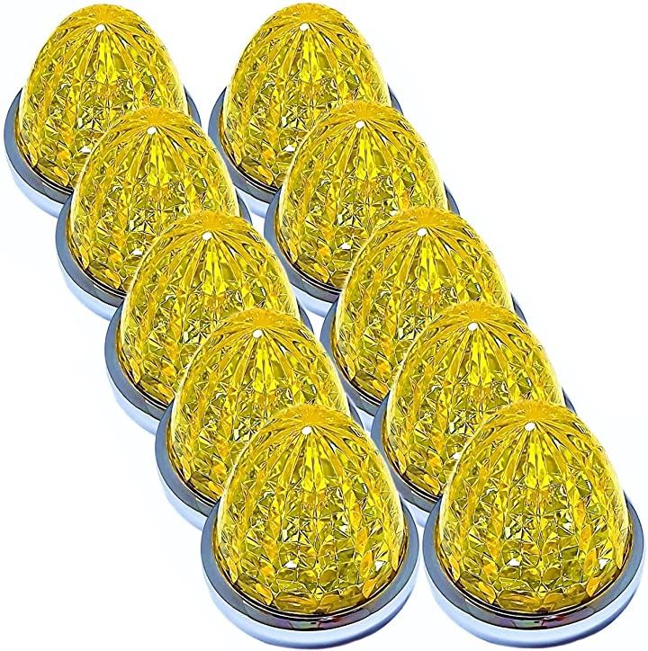 カスタマイズ 24V トラック用 LED マーカーランプ サイド 8面クリスタルカット仕様 16LE