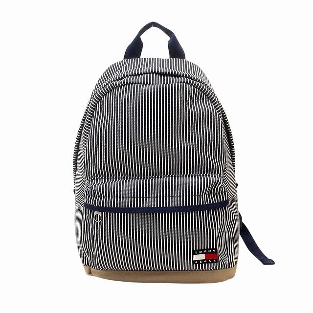 TOMMY HILFIGER トミー ヒルフィガー バッグ トミージーンズ メンズ バッジストライプ バックパック リュックサック AM13357 970