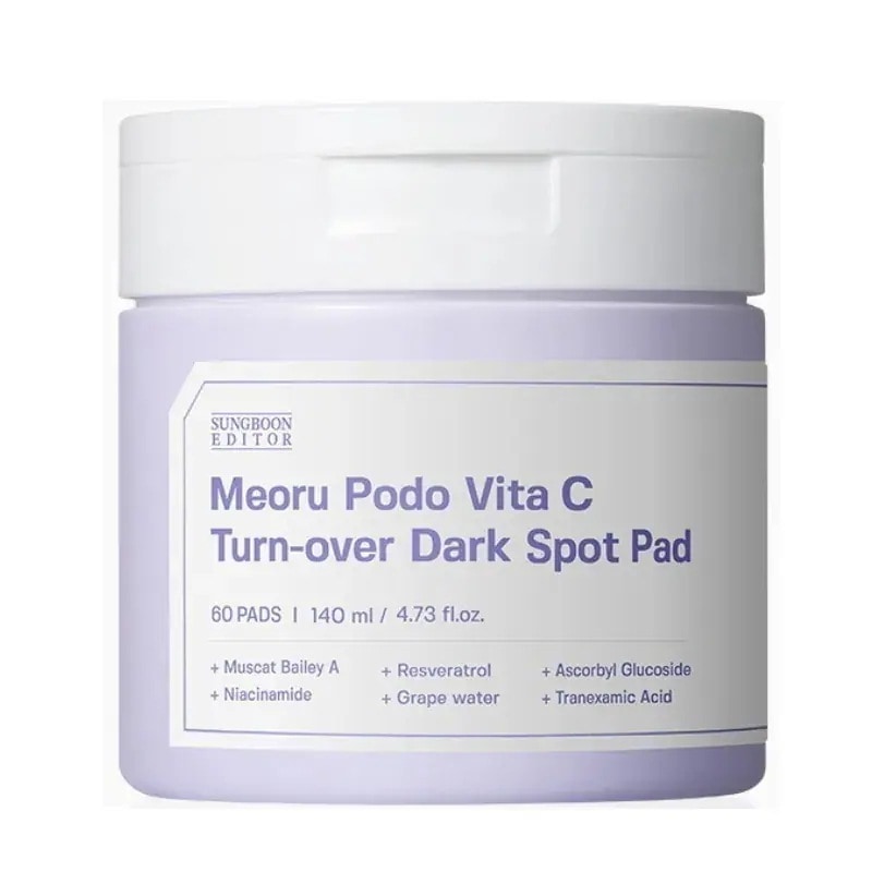 ヤマブドウ ビタC ダーク スポット パッド 60枚入 (鎮静/弾力/保湿/栄養供給/活力/しわ防止)