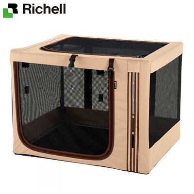 リッチェル たためる3WAYペットケージ 760 ブラウン RI-4973655564240
