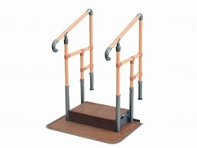 あがりかまち用たちあっぷステップ台付両手 CKE-01MB