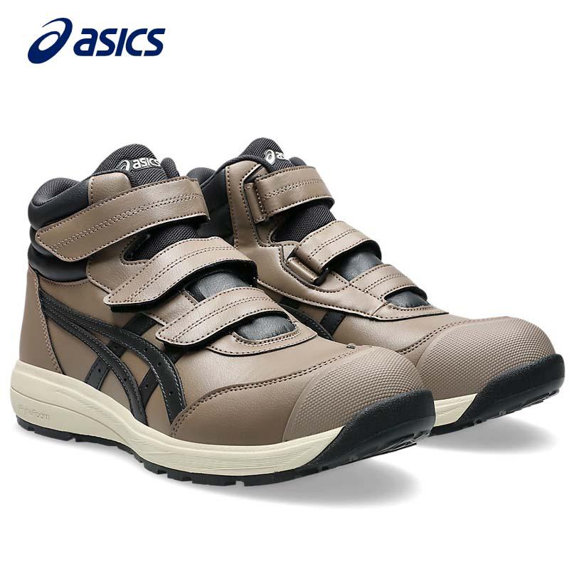 アシックス 安全靴 ウィンジョブ CP312 3E相当 トープグレー×グラファイトグレー 26.0cm 軽量 マジックテープ セーフティーシューズ 作業靴 ワーキング 1273A111.020