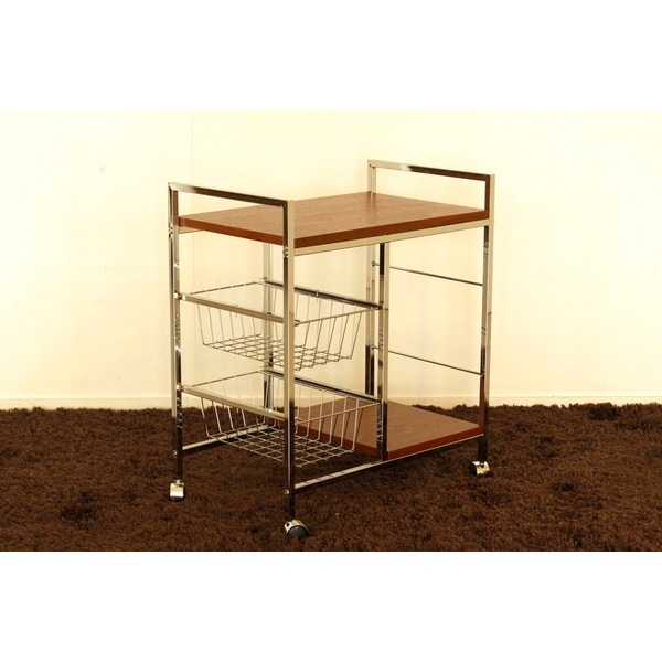 東馬 ファイン 60ワイドワゴン BR ブラウン [キャスター付ワゴン] メーカー直送