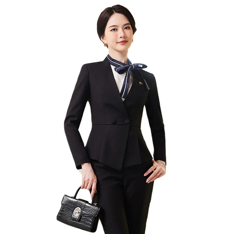 職業用 スーツ 女秋 冬 高級 フォーマル ワークウェア ジュエリー店 フロントデスク 受付 3001