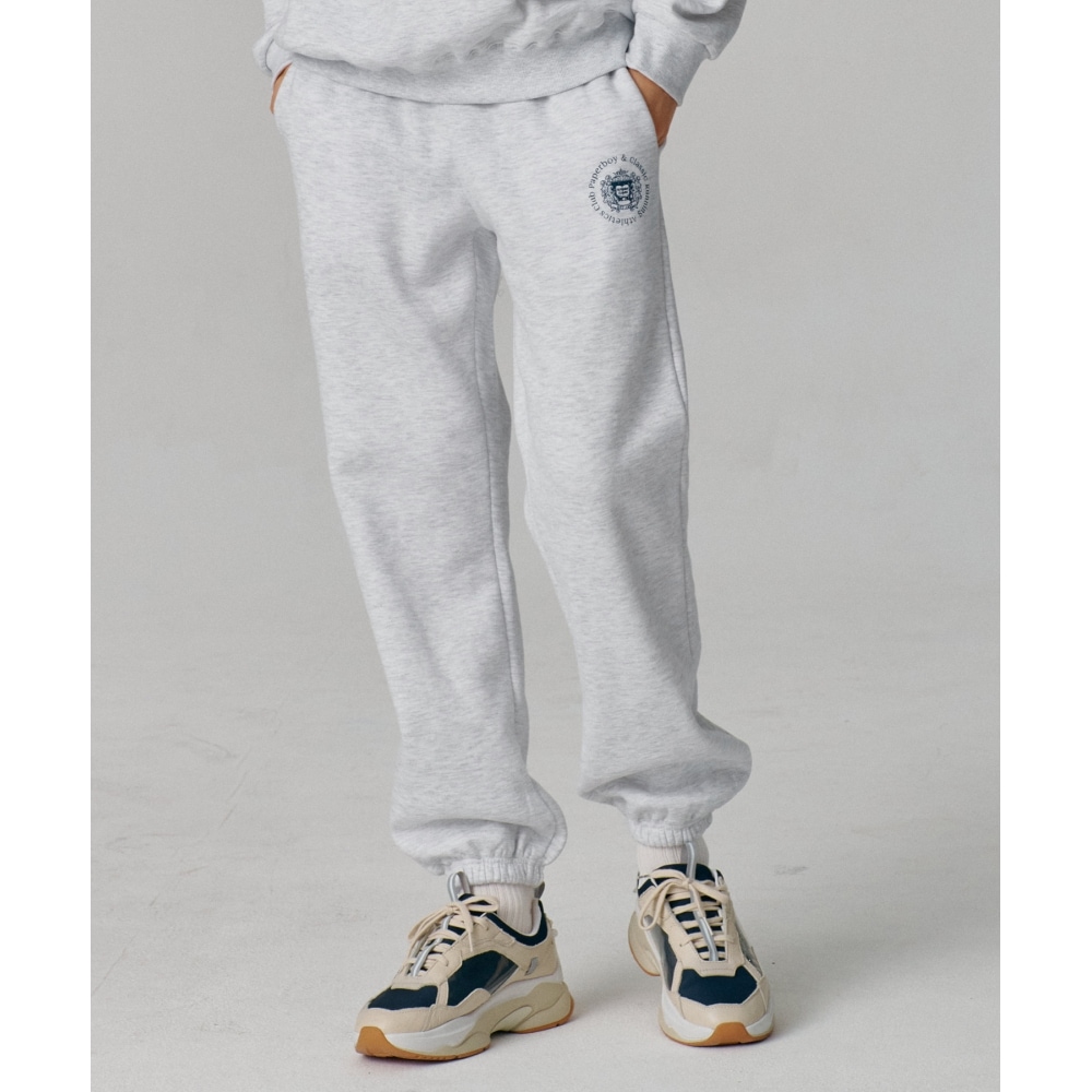 ペーパーボーイ・カウンティ・スウェットパンツ-ホワイトメランジ