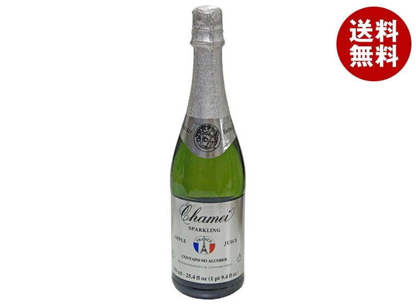 成城石井 シャメイ スパークリングアップルジュース 750ml瓶×12本入