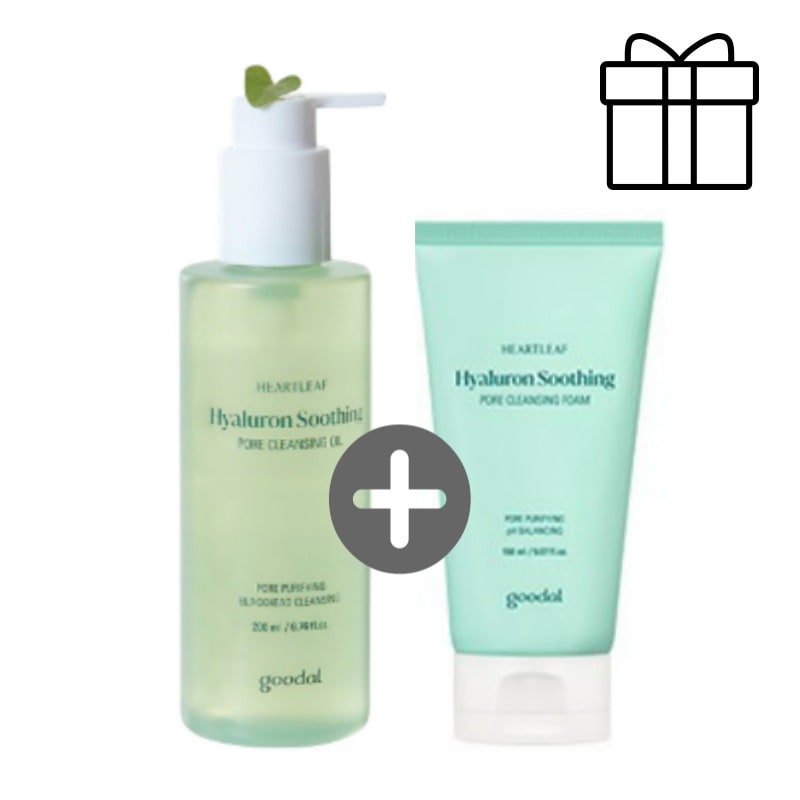 ドクダミヒアルロンスージング毛穴クレンジングオイル 200ml+クレンジングフォーム150ml韓国コスメ