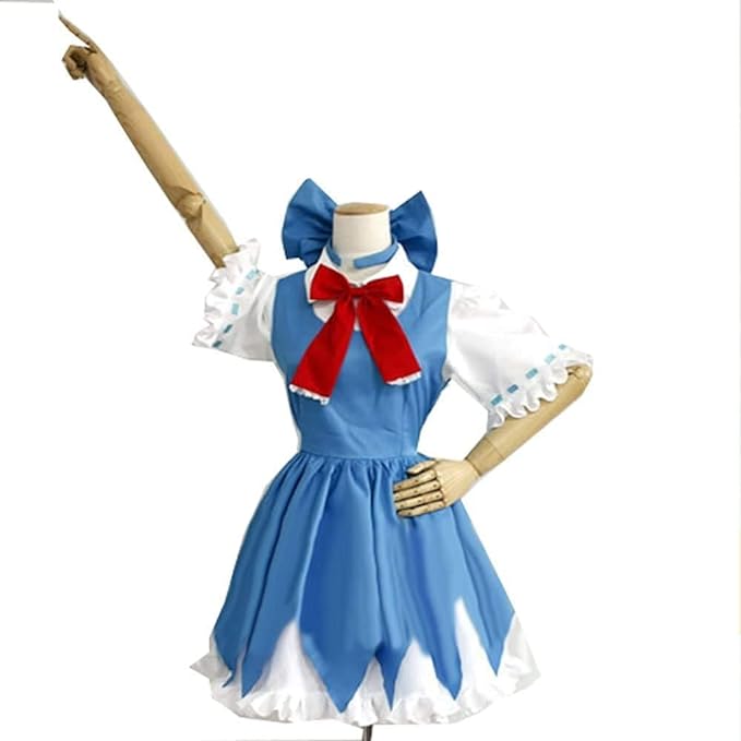 チルノ風 コスプレ衣装 コスチューム ハロウィン クリスマス イベント お祭り仮装など