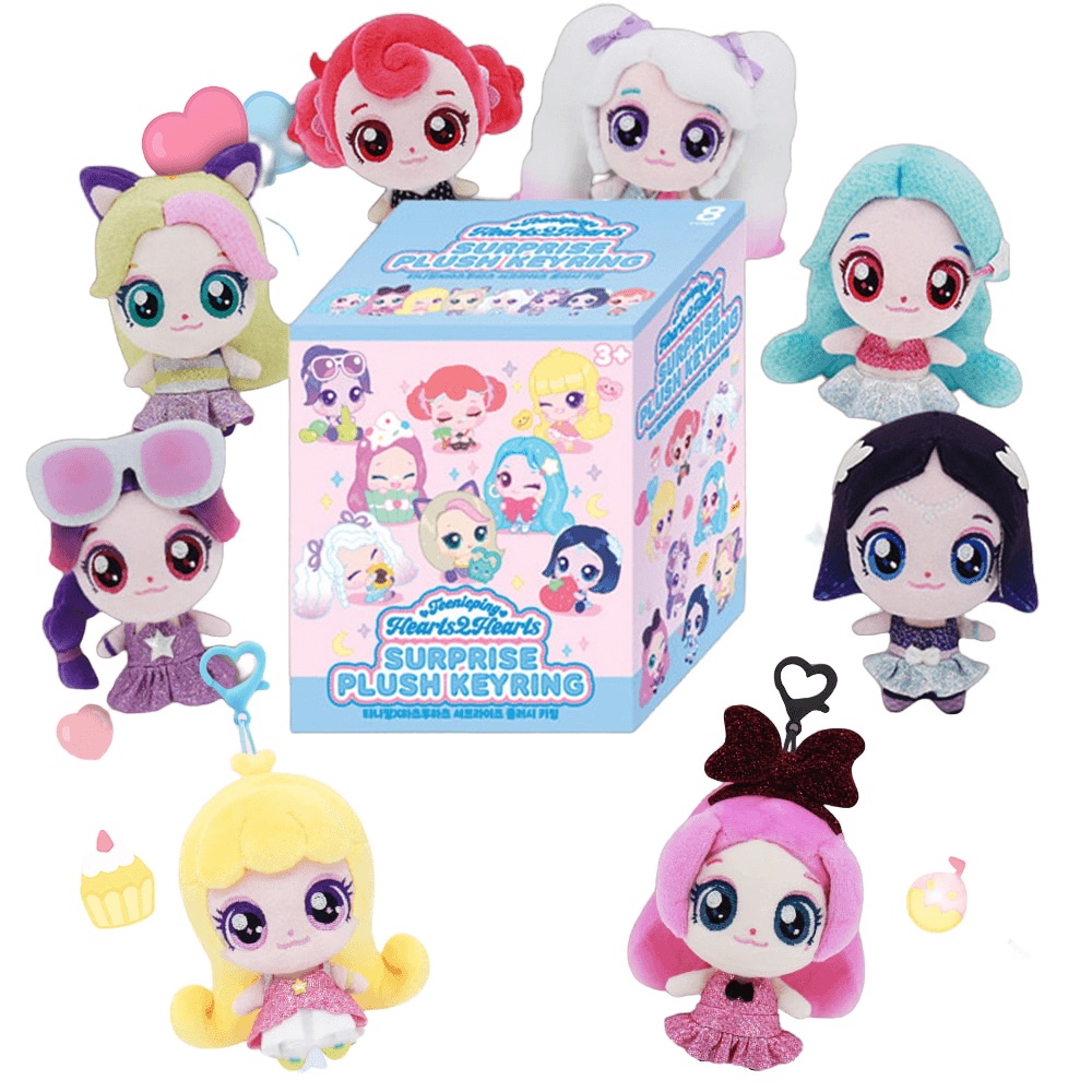 ティニーピングX ハーツ ツーハーツ サプライズ フラッシュキーリング 8点セット 人形 ティニーピング アイドル ハーツ ハーツ おもちゃ