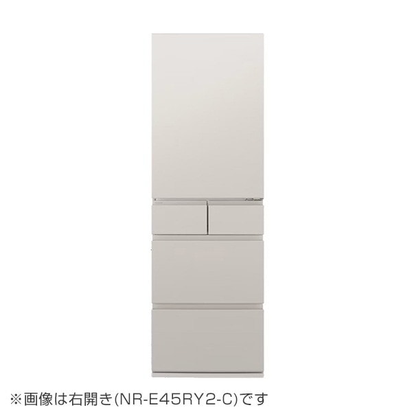 冷蔵庫 450L 左開き NR-E45RY2L-C マットライトベージュ コンパクトBIG