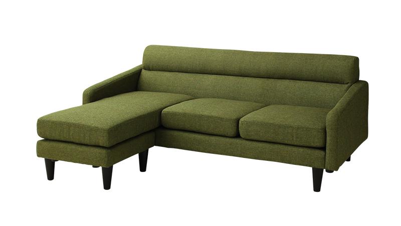 コーナーカウチソファ　幅174又は188cm　ゆったりサイズのコーナーカウチソファ