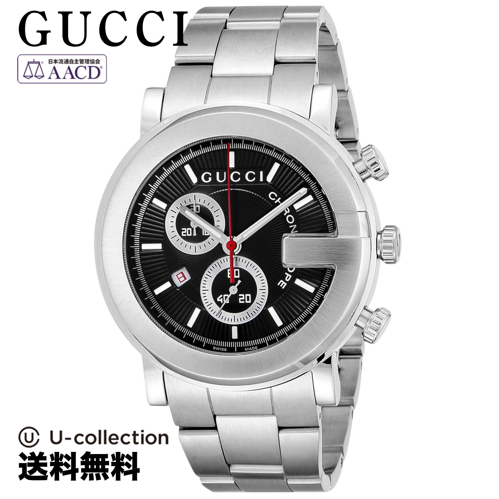 【腕時計】 GUCCI(グッチ) G-Chrono / Gクロノ メンズ ブラック クォーツ YA101309 時計 ブランド