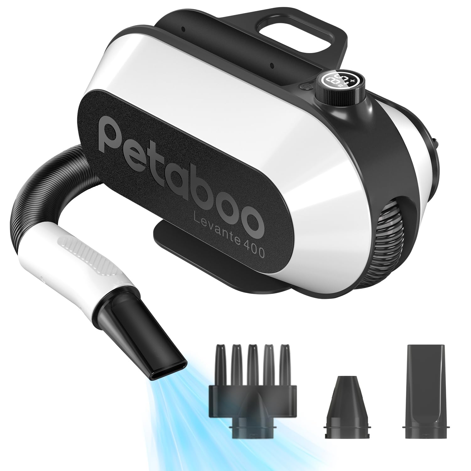 犬用ドライヤー ペットドライヤー 【ハイパワー風力で速乾 静電気除去 大風量 騒音低減】犬 ドライヤー 一体型収納 ペットヘア乾燥機 ペット用 送風機 99段風速調整 温度調整 静電気