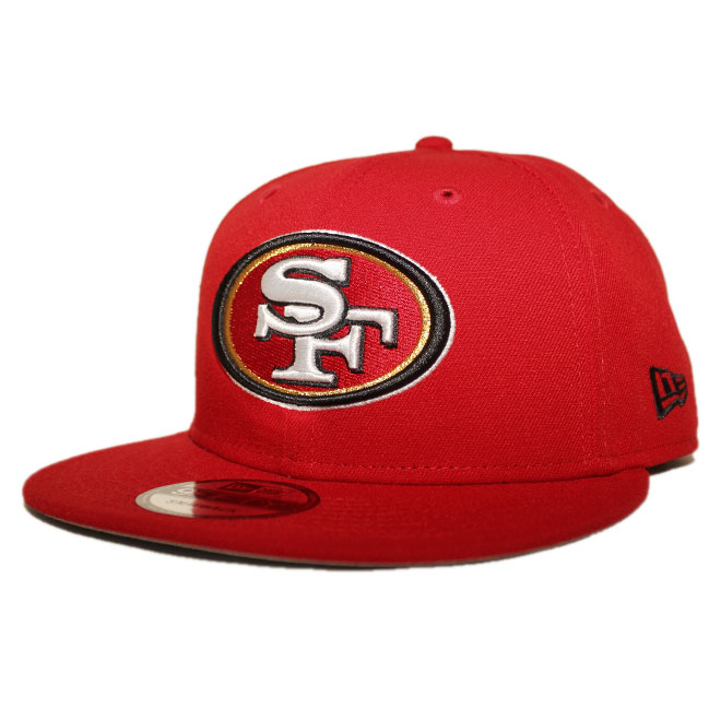 スナップバックキャップ 帽子 9fifty メンズ レディース NFL サンフランシスコ フォーティナイナーズ フリーサイズ