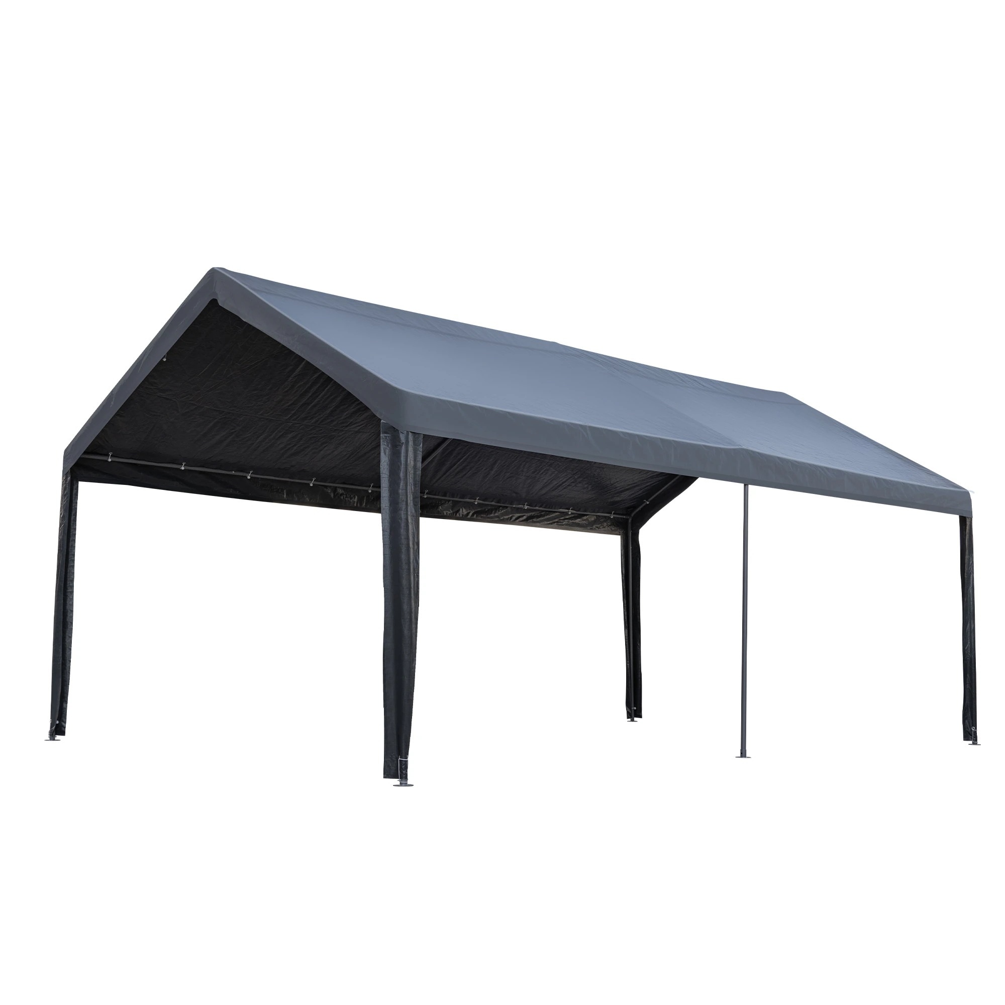 【国内即発送/無料配達】【UPF50+UVカット&防雨】テント 車庫テント ガレージテント 車庫 お祭り 倉庫 奥3.6m×幅6m×高さ2.9m ガレージテント カーポート 軽自動車用 大型 車 駐車