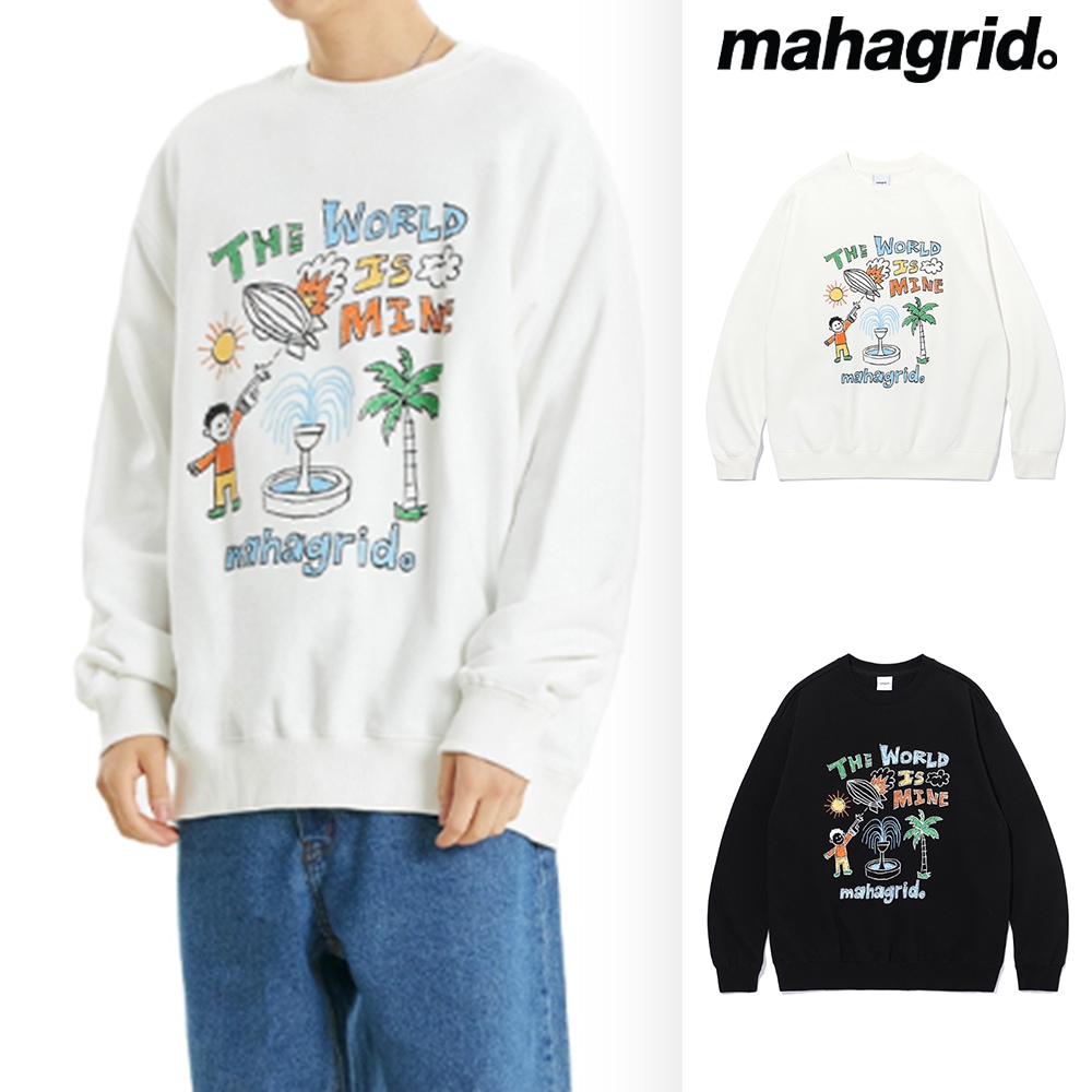 [mahagrid] CRAYON DOODLE SWEATSHIRT