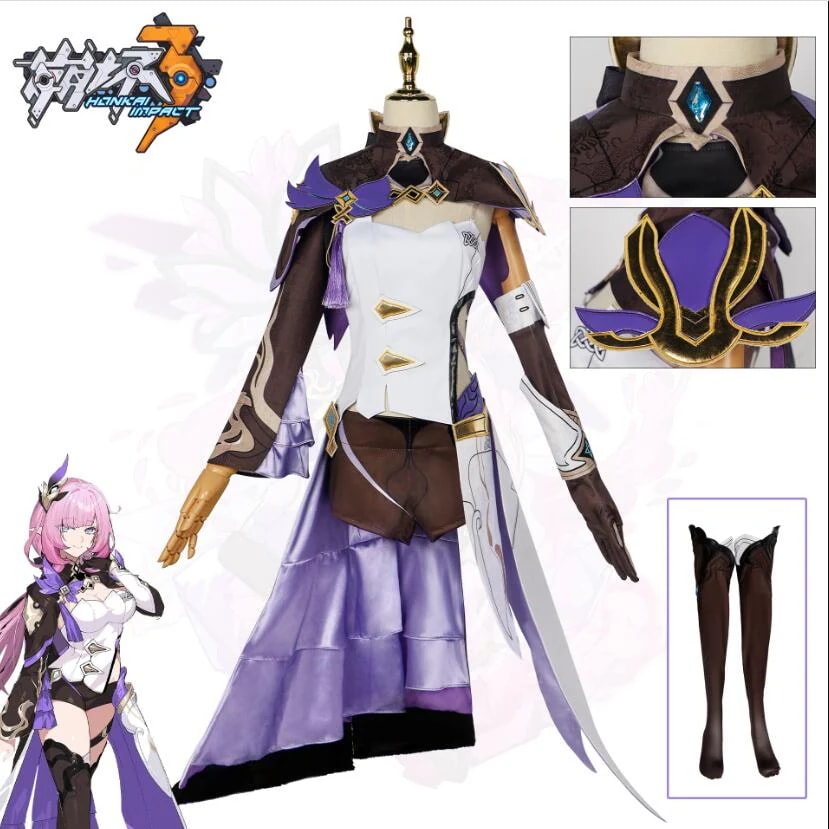 仮装 変身 ハロウィン コスチューム Elysia コスプレ衣 コスプレ アリシア 崩壊3rd スーツ ハロウィン 2023年新作入荷コスプレ