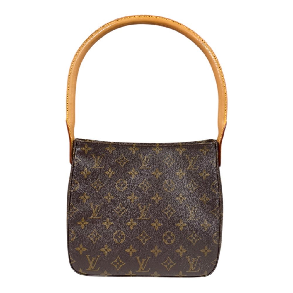 ルイヴィトン ルーピングMM モノグラム ショルダーバッグ モノグラムキャンバス M51146 ブラウン LOUIS VUITTON 中古