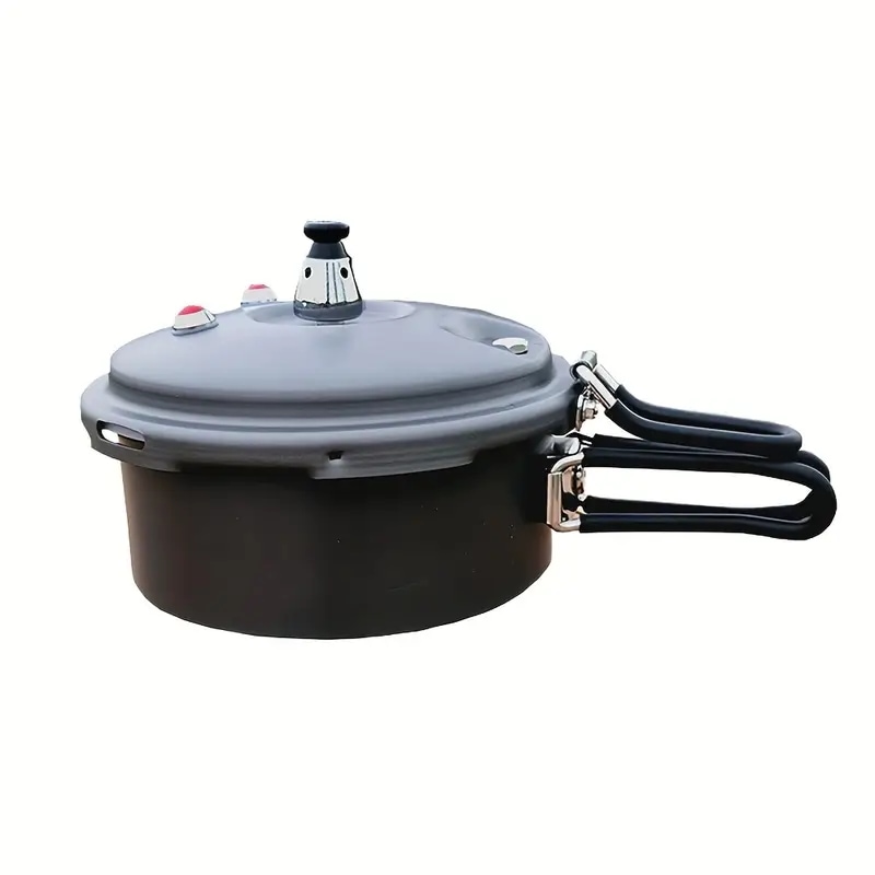 1～3人用コンパクトアルミキャンプクッカー軽量アウトドア調理器具ポット折りたたみハンドル＆安全ロック蓋付きハイキング・登山・ピクニックにキャリーバッグ付属