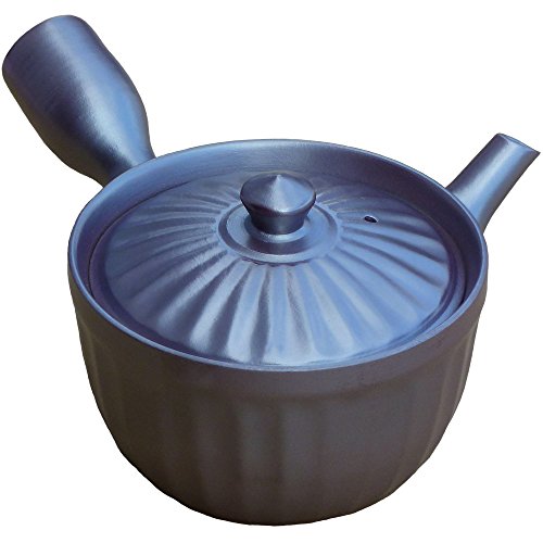 萬古焼き 南景製陶園 ベンリー急須 菊型 紫泥 【研磨仕上げ】