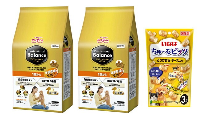 プロフェッショナル バランス １歳から 体重管理用 3kg 2個セット 【犬想いオリジナルチュール付セット】