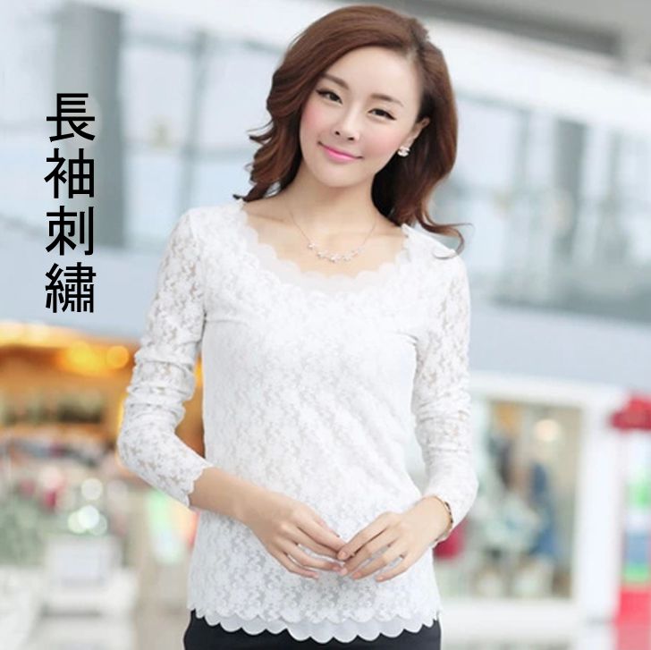 刺花柄　 二層デザイン　薄型　肌見え　透け感　セクシー　ボトムシャツ シフォンシャツ 　スリムトップ 7,920円