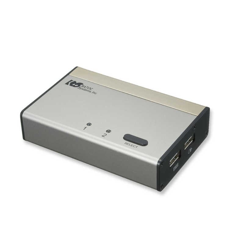 ラトックシステム　DVIパソコン切替器(2台用) [2入力 /1出力]　RS-230UDA