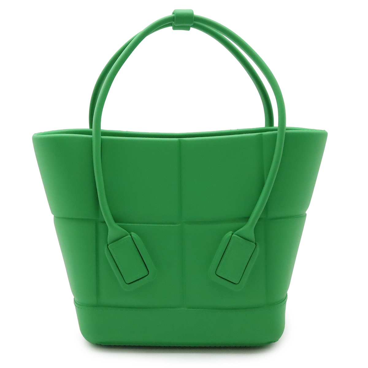 ボッテガベネタ マキシイントレチャート THE ARCO ザ アルコ トートバッグ ラバー グリーン 緑 69119