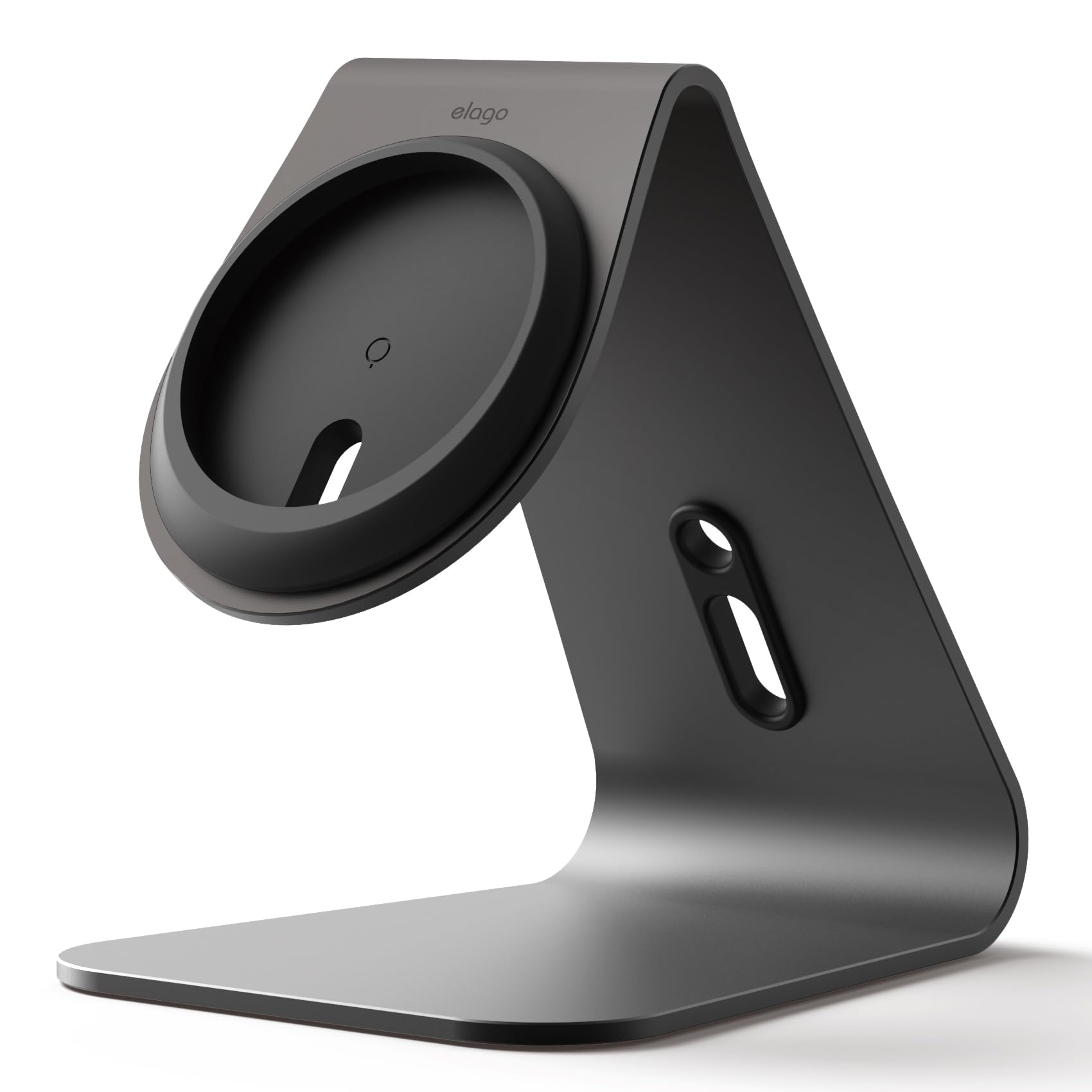 【elago】 MagSafe スタンド アルミ 製 MagSafe充電器 用 卓上スタンド マグセーフ スマホスタンド [ MagSafe 対応 iPhone アイフォン 15 14 13 12 他