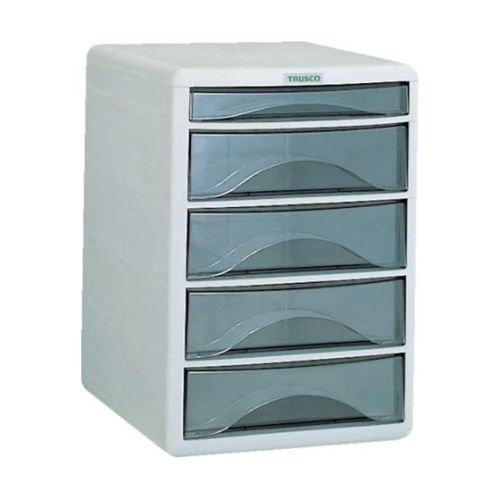 全国送料無料 トラスコ中山(TRUSCO) プラスチックレターケース A4浅型1段深型4段 PA4SW5