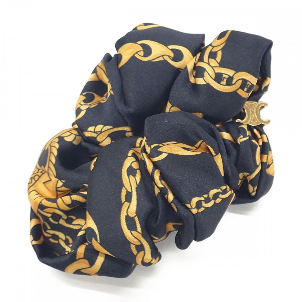 スクランチーチェーン 46W982BSA.35OB ブレスレット ビスコース ブラック レディース 美品 ギフト【Aランク】