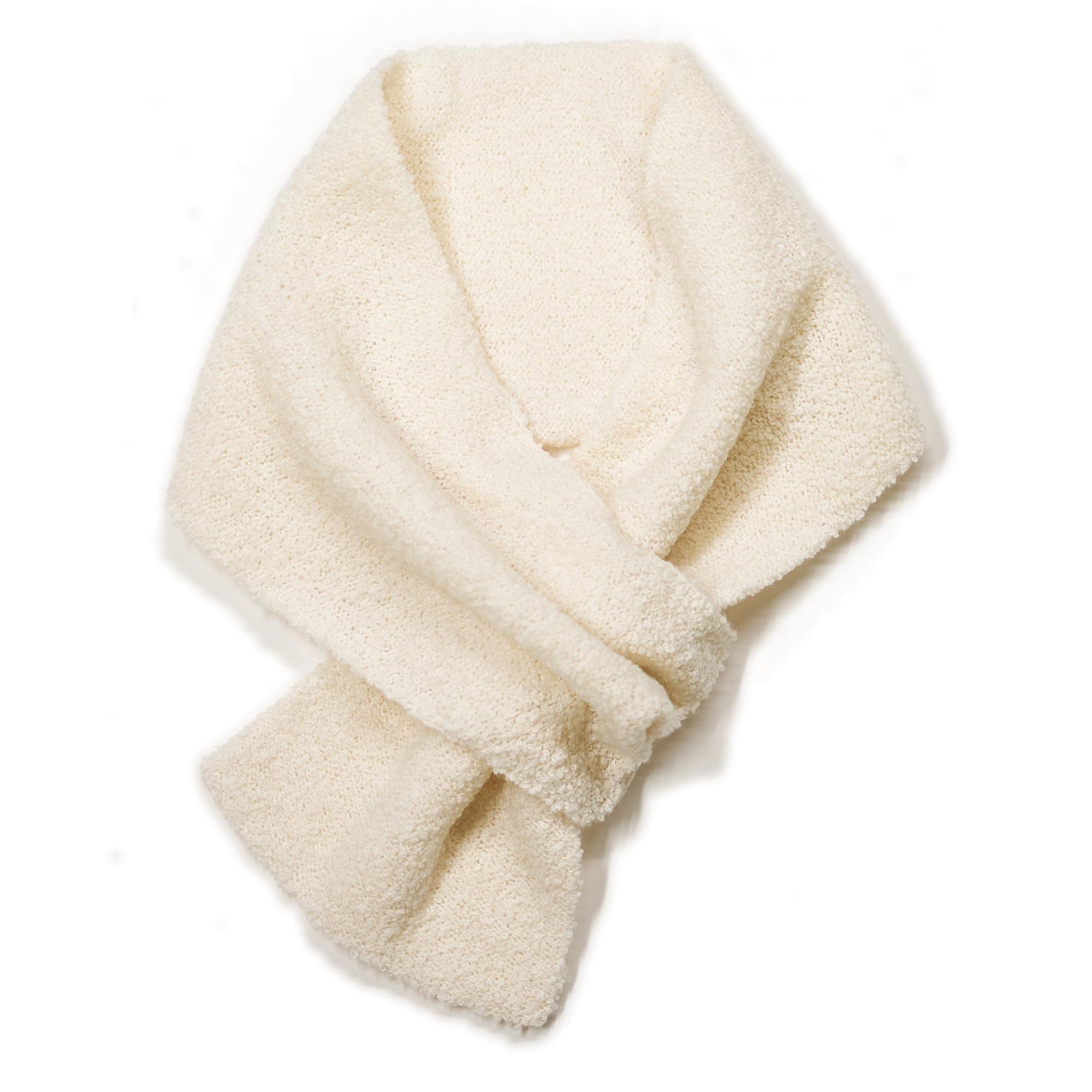 [バイヤー] ウール カシミヤ テディベア マフラー【レディース メンズ 女性 男性】 ニット ニットマフラー カシミア 無地 25-02