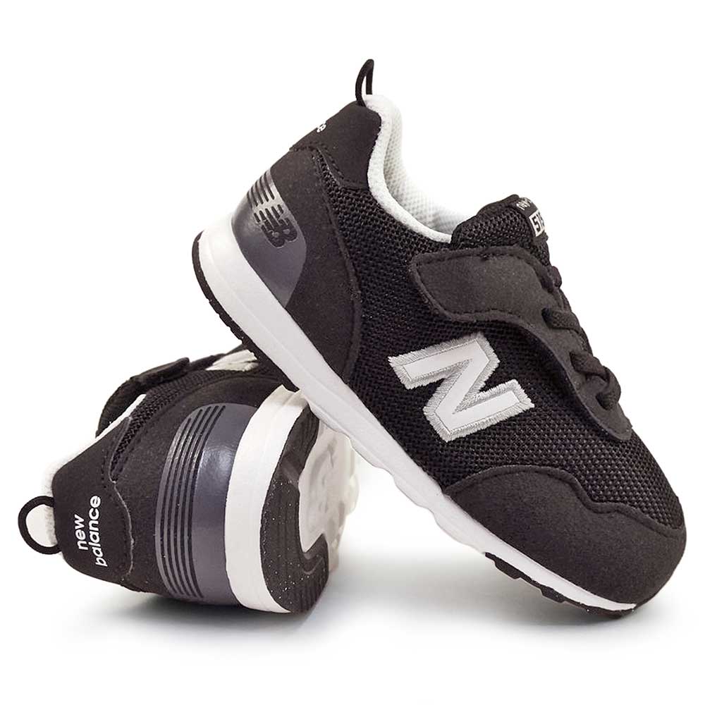 NW515 BLK 子供靴 ファーストシューズ シンプル マジックテープ キッズ ベビー スニーカー