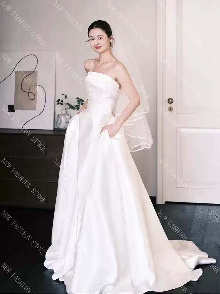 ウエディングドレス 白-60