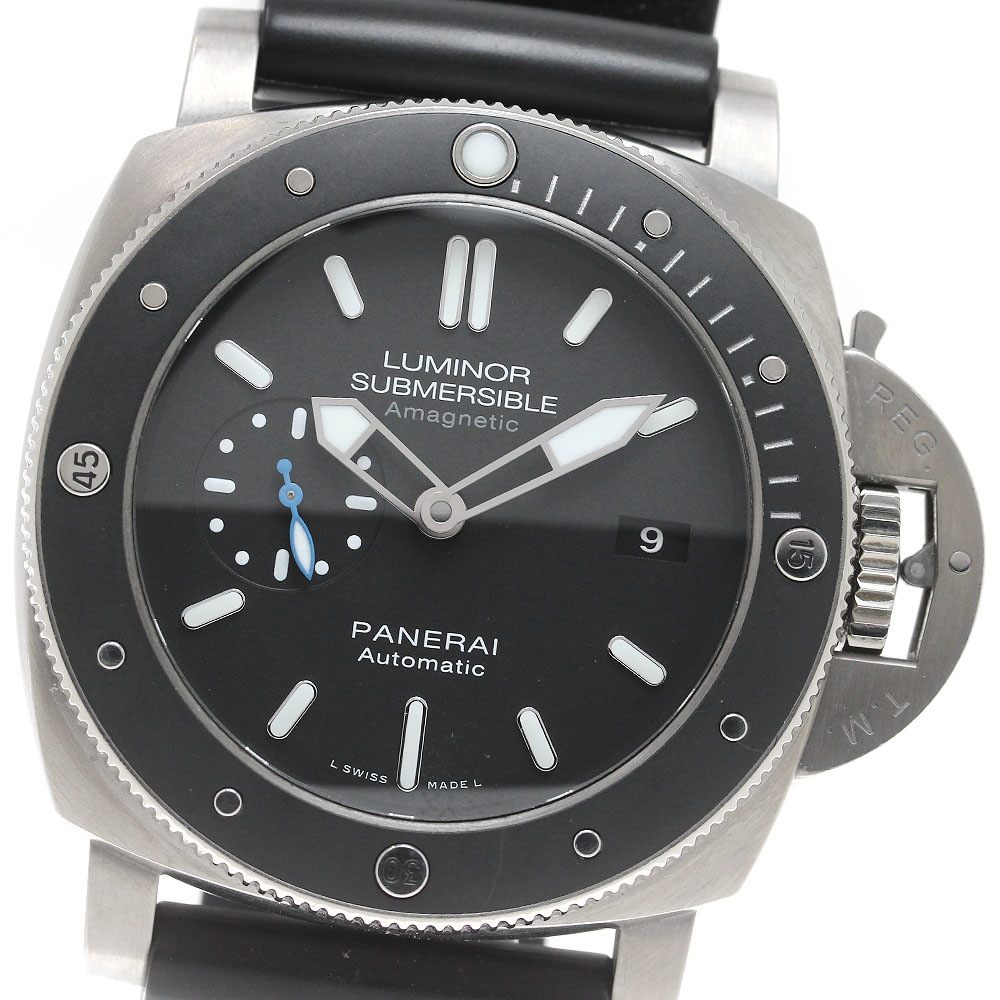 パネライ PANERAI PAM01389 ルミノール1950 サブマーシブル アマグネティック3デイズ チタニオ 自動巻き メンズ _816505【中古】 366,030円